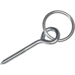 Campbell 2 In. Zinc-Plated Steel Hitch Ring with Screw Eye T7663550