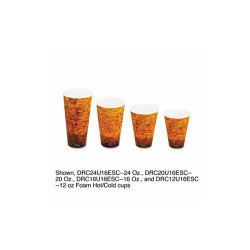 Dart® Fusion Escape Foam Hot/cold Cups, 20 Oz, Brown/black, 500/carton 20U16ESC