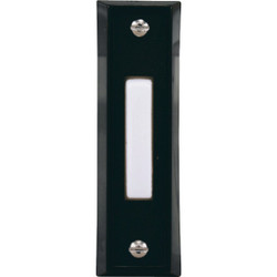 Heath Zenith Wired Black Doorbell Push-Button 18000104