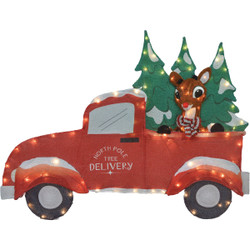 Rudolph 42 In. LED Holiday Truck with Rudolph 46405