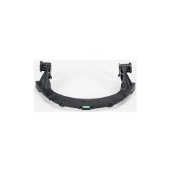 V-Gard Faceshield Frame, w/o Debris Control, Black, For MSA Slotted Caps