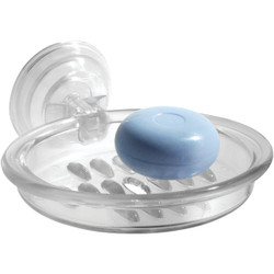 iDesign Power Lock Clear Soap Dish 51820