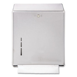 San Jamar® DISPENSER,MLTIFLD TOWL,SS T1900SS