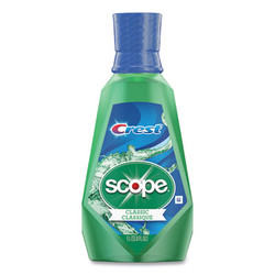 Crest® + Scope Mouth Rinse, Classic Mint Flavor, 1 L Bottle, 6/Carton 95662