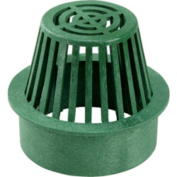 NDS 6 In. Green Structural Foam Polyethylene Atrium Drain Grate 80