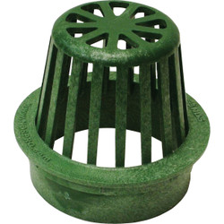 NDS 4 In. Green Structural Foam Polyethylene Atrium Drain Grate 75