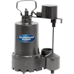 Superior Pump 1/2hp Cast Iron Sump Vfs 92541