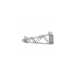 Nexel Chrome Fixed Double Shelf Wall Mount Bracket 14""D