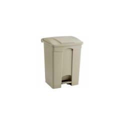 Safco Plastic Step-On Receptacle 17 Gallon Beige - 9922TN