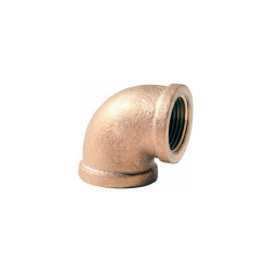 1-1/4 In. Lead Free Brass 90 Degree Elbow - FNPT - 125 PSI - Import