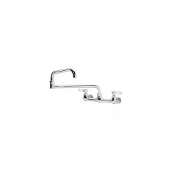 Krowne 12-818L - Silver Series 8"" Center Wall Mount Faucet 18"" Jointed Spout