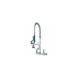 Krowne 18-708L - Royal Series 8"" Space Saver Pre-Rinse w/ Faucet 8"" Spout Wall