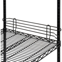 Nexel Black Epoxy Wire Ledge 30""W x 4""H
