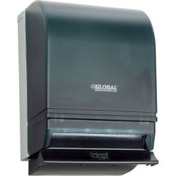 Global Industrial Push Bar Paper Towel Roll Dispenser Smoke Gray/Beige