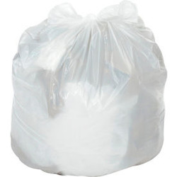 Global Industrial Medium Duty White Trash Bags - 12 to 16 Gal 0.5 Mil 500 Bags/C