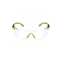 3m SafetyGlasses,Clear,AntiFog,Blk/Grn S1201SGAF