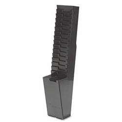 Acroprint® Time Card Rack, 25 Pockets, Plastic, Black 81-0118-000