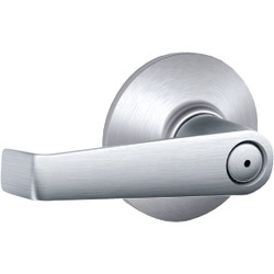 Schlage Satin Chrome Elan Privacy Door Lever  F40CSVELA626