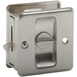 Schlage Privacy Satin Nickel Pocket Door Lock Pull SC991B-619