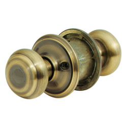 Schlage Georgian Antique Brass Hall & Closet Door Knob F10VGEO609