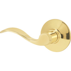 Schlage Bright Brass Accent Passage Door Lever F10VACC605