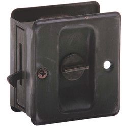 Schlage Privacy Aged Bronze Pocket Door Lock Pull SC991B-716
