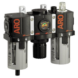 Aro FRL,3 pcs,1/2" NPT,5 micron,150 cfm C38341-800