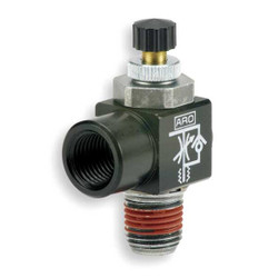 Aro CylPortFlowCtrlValve,1/8inNPT,MeterOut 119308-125