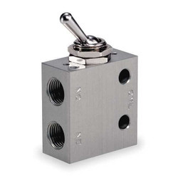 Aro Manual Air Control Valve, Toggle, Gray M251LS