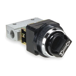 Aro Manual Air Control Valve, Knob, Black M291LS-10