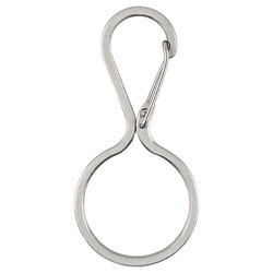 Nite Ize Carabiner Key Clip,Silver,11/16 in. KIC-11-R3