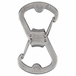 Nite Ize S-Biner Key Clip,Silver Texture,2 in. SBO-03-11