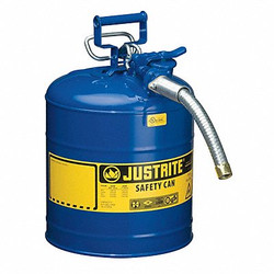 Justrite Type II Safety Can,17-1/2 In. H,Blue 7250330