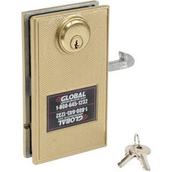 Global Industrial Mortise Door Lock With 2 Keys for Sliding Doors
