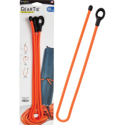 Gear Tie 24 In. Loopable Twist Tie - Bright Orange (2-Pack) GLL24-31-2R3