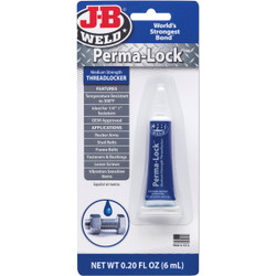 J-B Weld Perma-Lock 0.20 Oz. Blue Threadlocker 24206