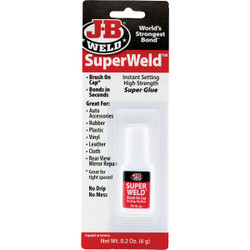 J-B Weld SuperWeld 0.2 Oz. Liquid Brush-On Super Glue 33106