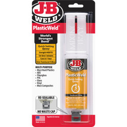 J-B Weld 0.85 Oz. PlasticWeld Epoxy Syringe 50132