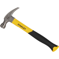 Stanley 16 Oz. Smooth-Face Rip Claw Hammer with Fiberglass Handle STHT51511