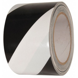 Incom Floor Tape,Black/White,3 inx54 ft,Roll VHT312