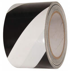 Incom Manufacturing Floor Tape,Black/White,3 inx54 ft,Roll  VHT312