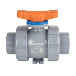 Hayward Flow Control Manual 2-Way Ball Valve,True-Union,CPVC TBH2200ASTV0000