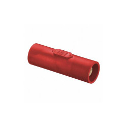 Hubbell Double Connector,600VAC/250VDC,Red HBLDMR