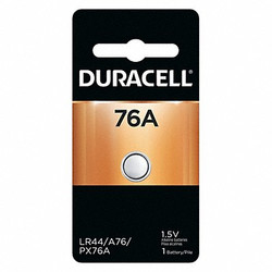 Duracell Button Battery,Alkaline,1.5VDC,76A PX76A675