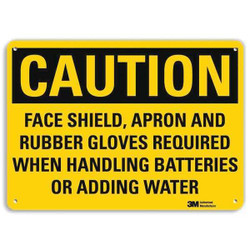 Lyle Caution Sign,10 inx14 in,Plastic U4-1298-NP_14X10