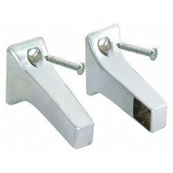 Manufacturer Varies Towel Bar Brackets,Zinc,1 3/8 in H,PR 15153