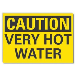 Lyle Hot Caution Rflctv Label,5inx7in LCU3-0234-RD_7x5