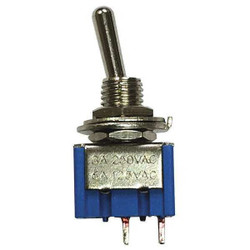 Battery Doctor Toggle Switch,SPST,3/15" Male Terminal 20512