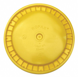 Sim Supply Plastic Pail Lid,Yellow,HDPE  ROP2100CVR-SN-Y