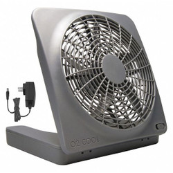 Treva/O2cool Compact Fan,2 Speeds,10" Blade Diameter  FD10101A